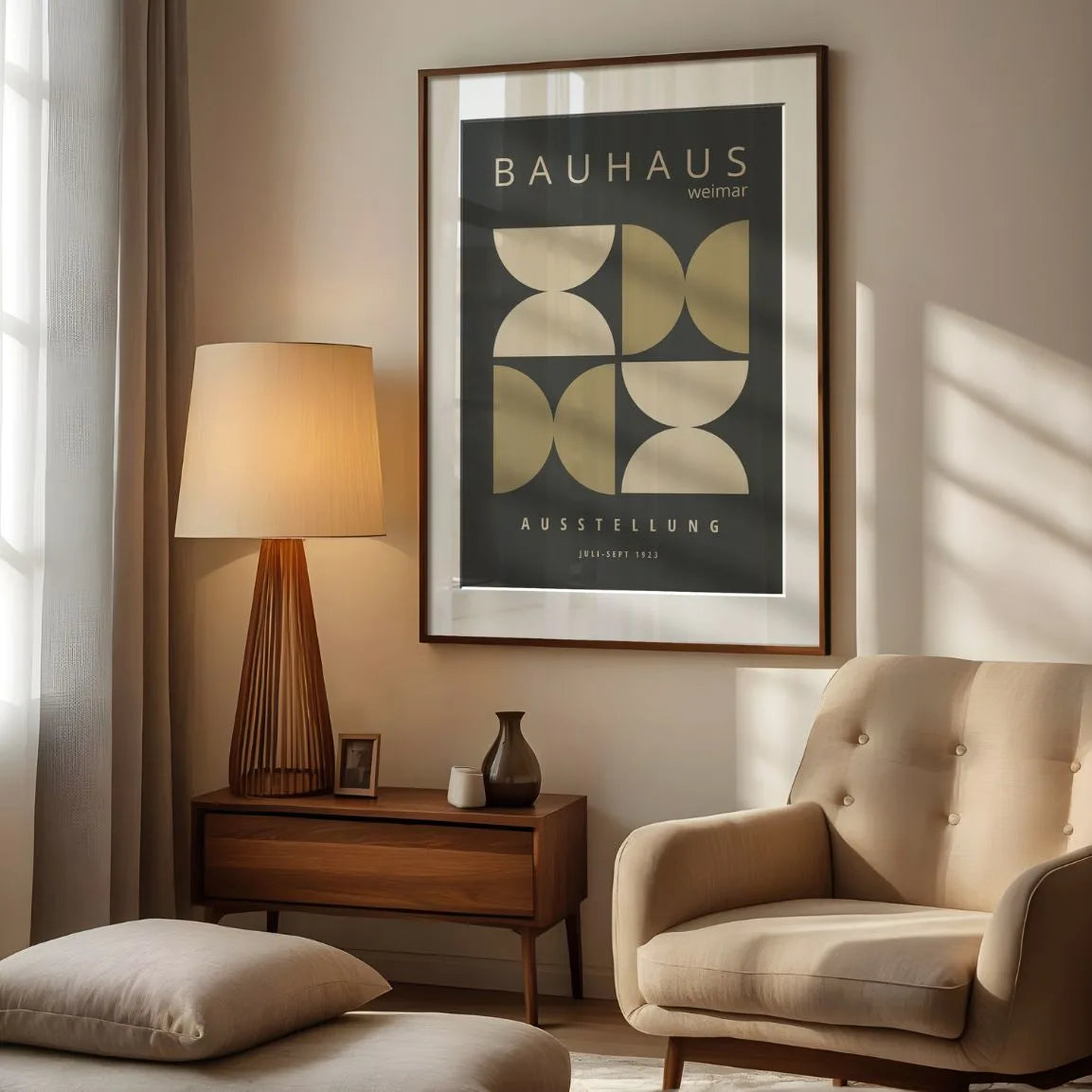 Bauhaus Geometric Play Poster