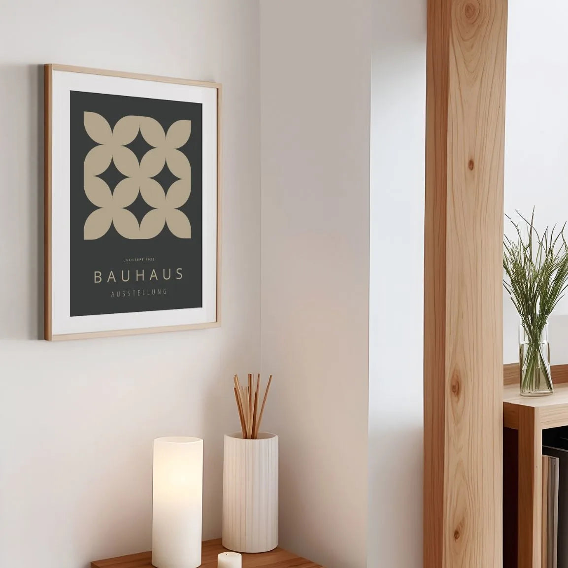 Bauhaus Minimal Form Balance Poster