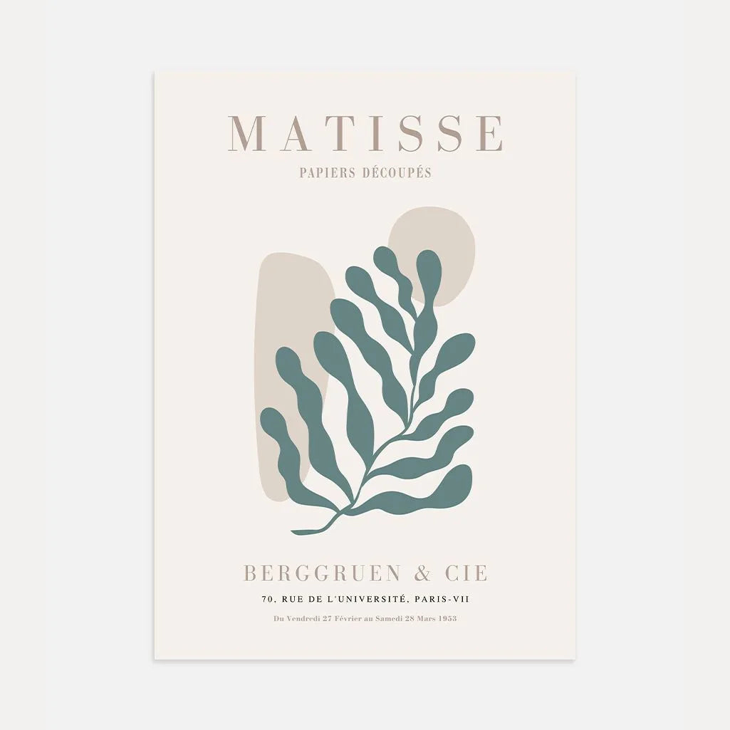 Henri Matisse Organic Green Motif Poster