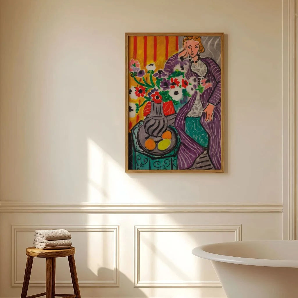 Henri Matisse Purple Robe and Anemones Poster
