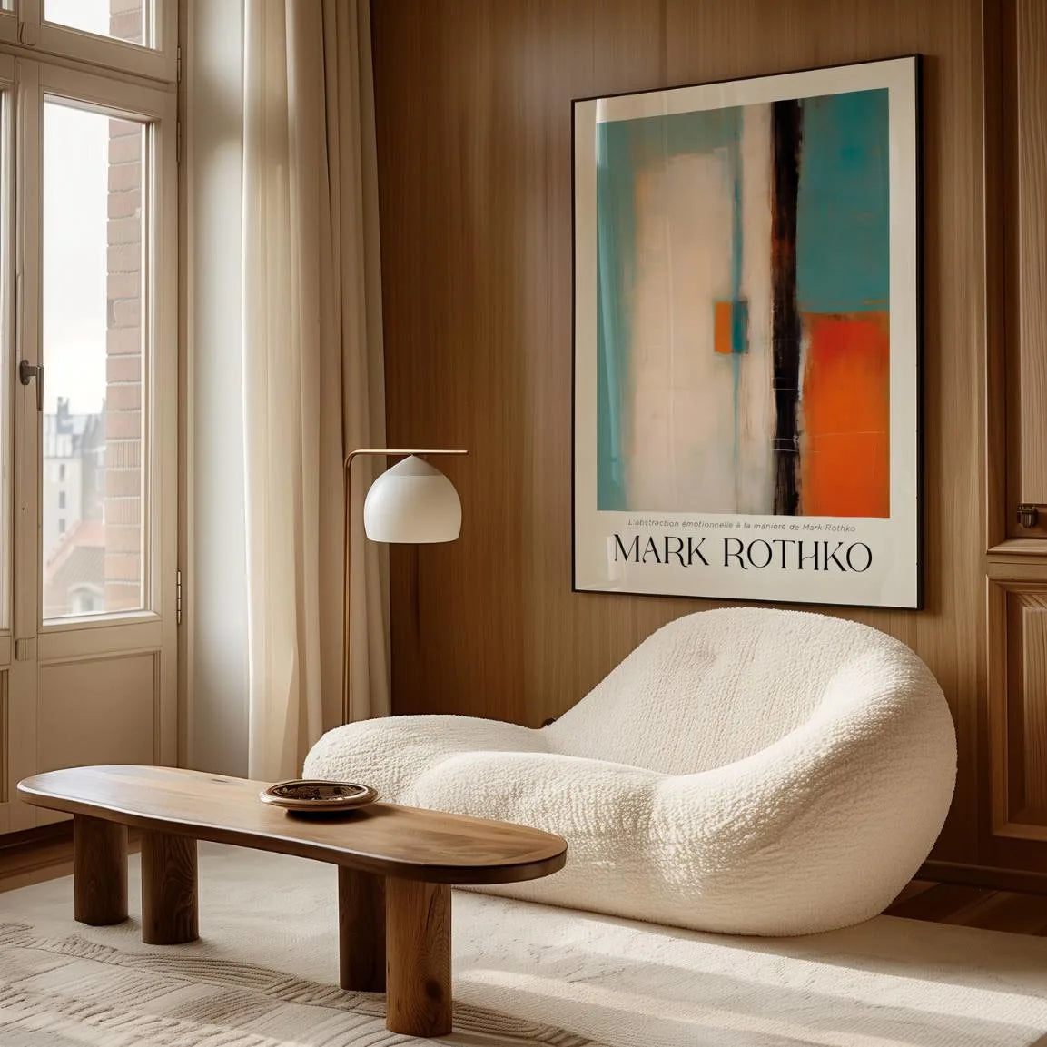 Rothko Blue Balance Poster