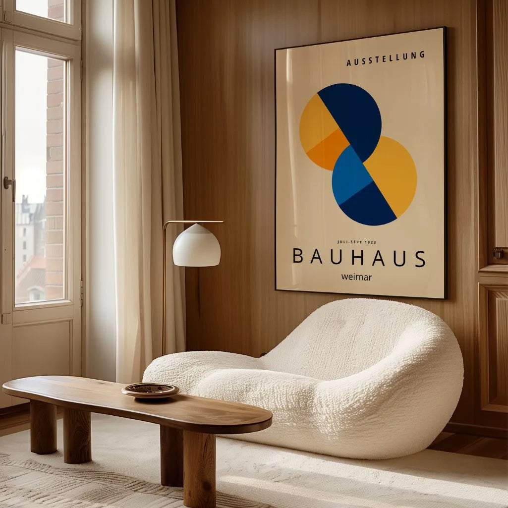 Bauhaus Overlapping Forms Poster