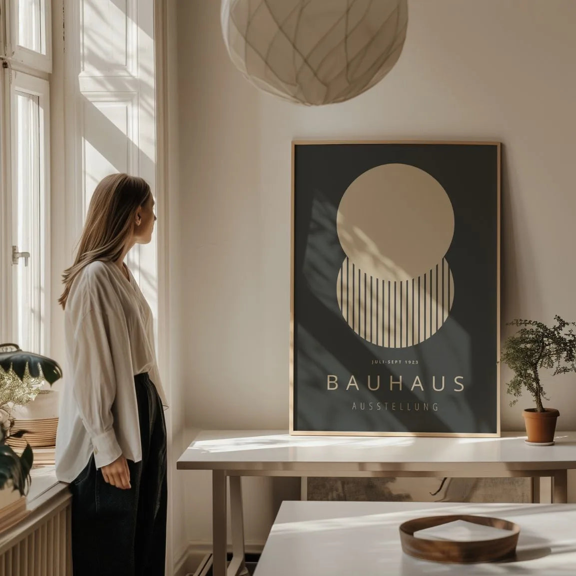Bauhaus Minimal Circles & Lines Poster