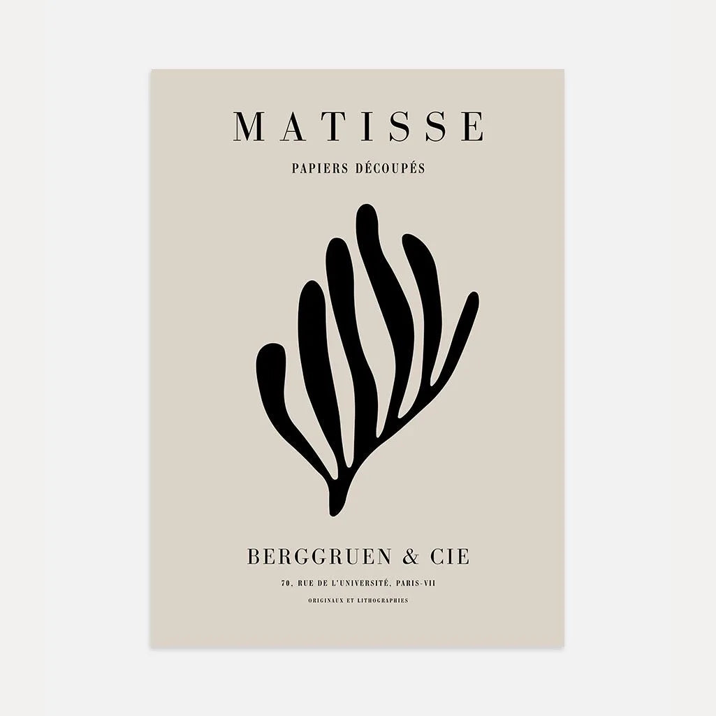 Henri Matisse Black Coral Poster