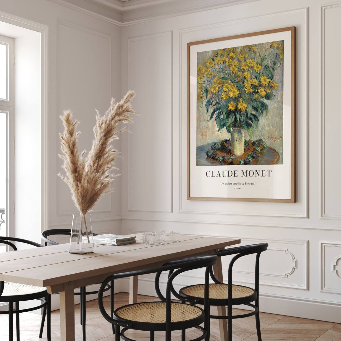 Monet Jerusalem Artichoke Flowers Poster