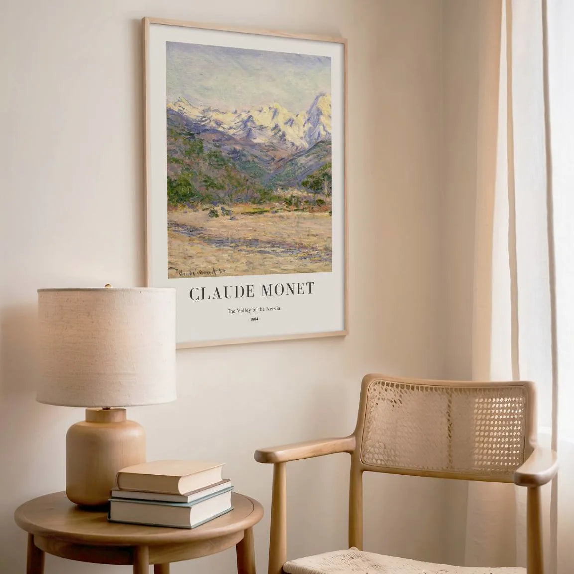 Monet The Valley of the Nervia Poster