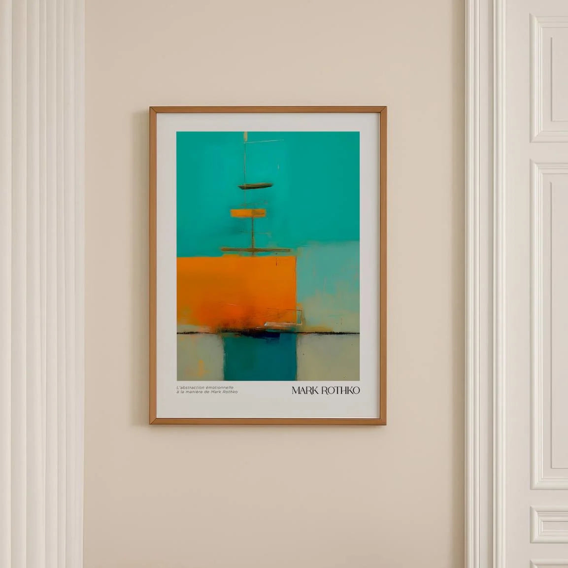 Rothko Turquoise Energy Poster