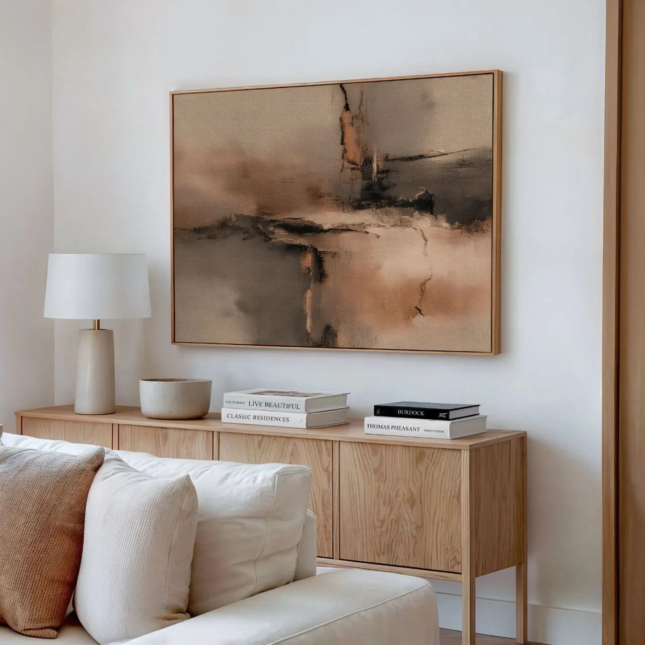 Framed Canvas Print Touch of Nature