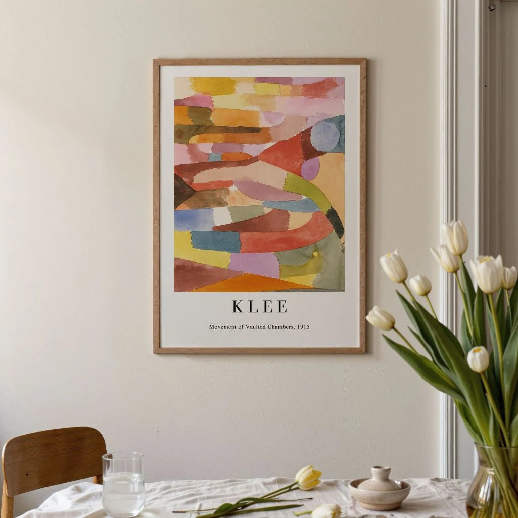 Paul Klee Abstract Architecture Poster