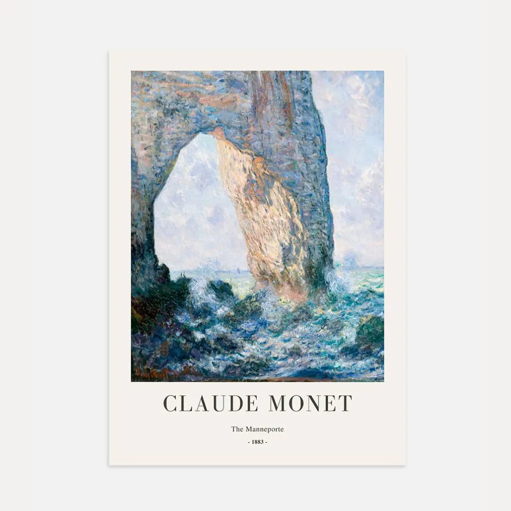 Claude Monet The Manneporte Cliff Poster