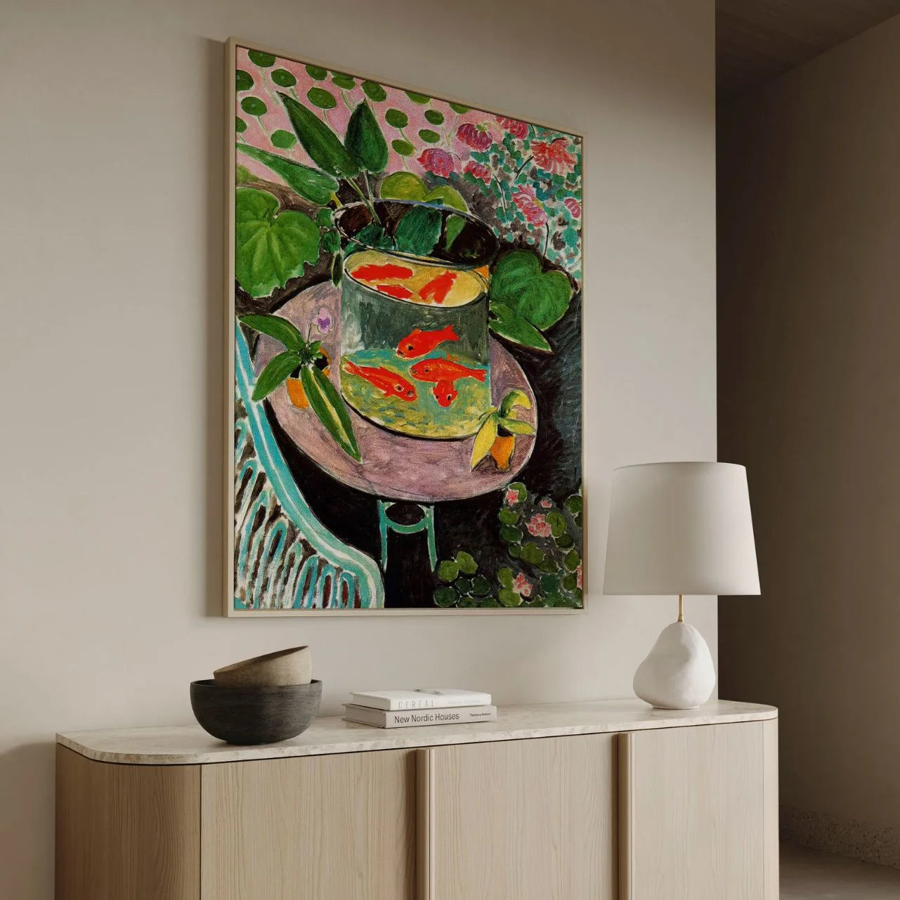 Framed Canvas Print Goldfish