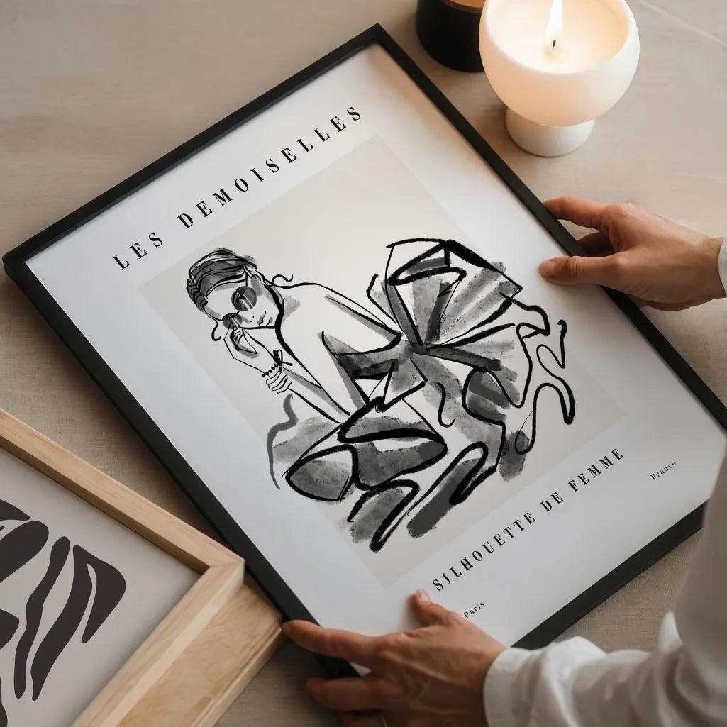 Line Art Parisian Chic Poster