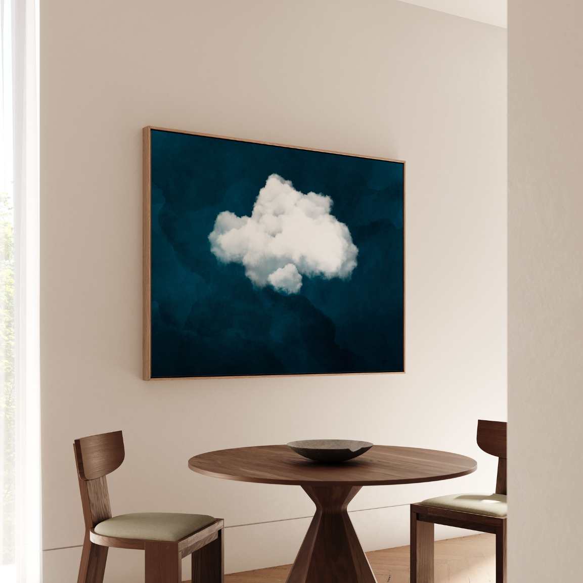 Framed Canvas Print White Cloud