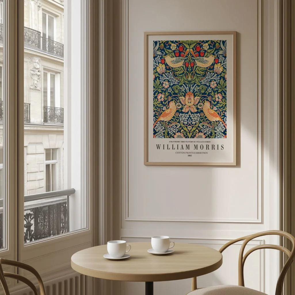 William Morris Strawberry Thief Birds Poster
