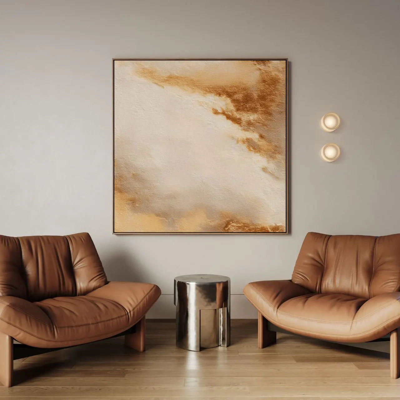 Framed Canvas Print Sandy Breath