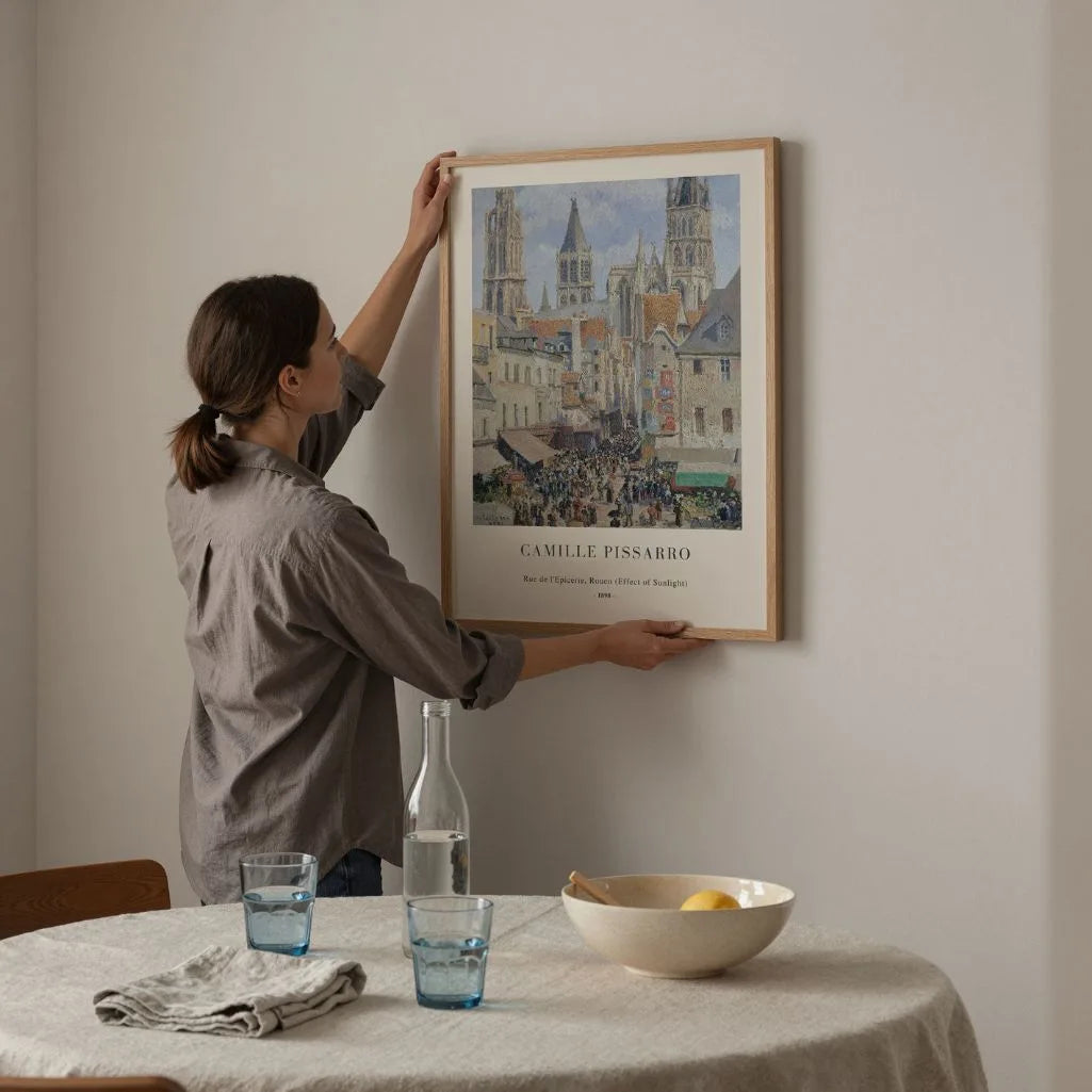 Camille Pissarro Rue de l’Épicerie Rouen Poster