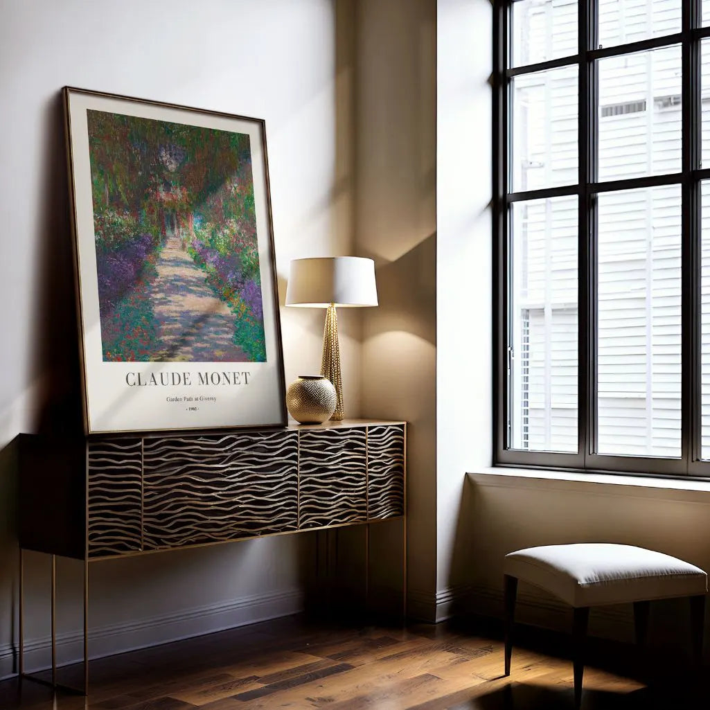 Claude Monet Giverny Garden Path Poster