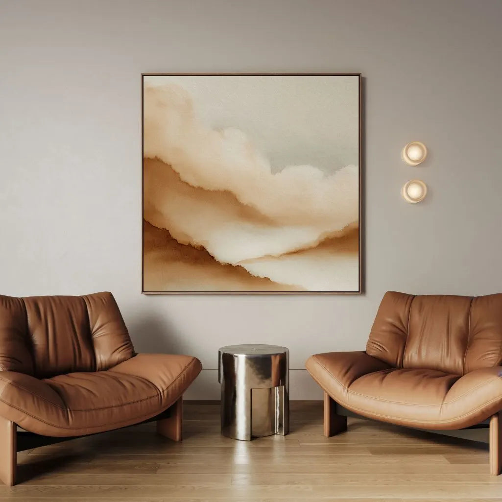 Framed Canvas Print Sand Mist