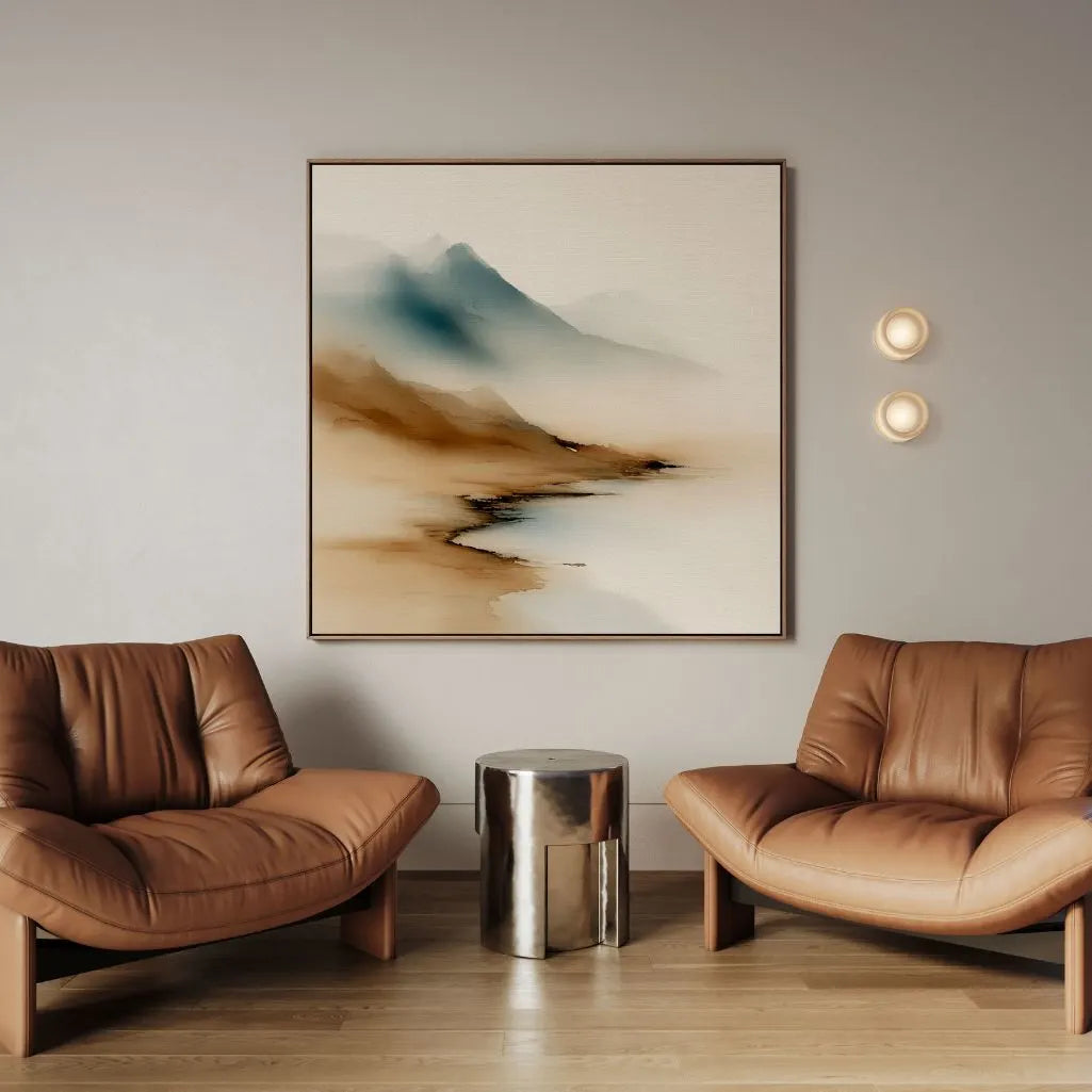 Framed Canvas Print Mountain Silence