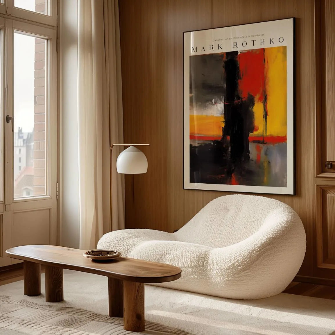 Rothko Fire Forms Poster