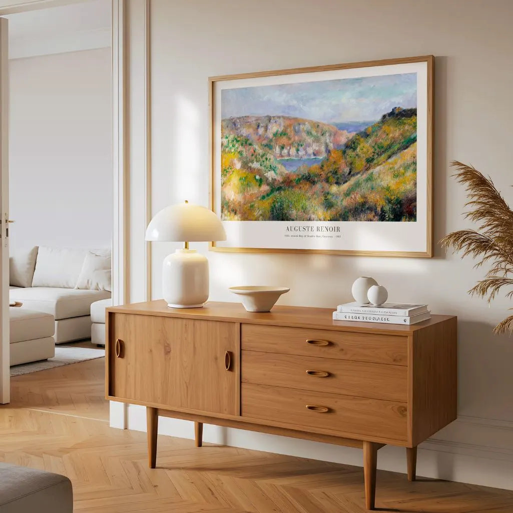 Auguste Renoir Moulin Huet Bay Hills Poster