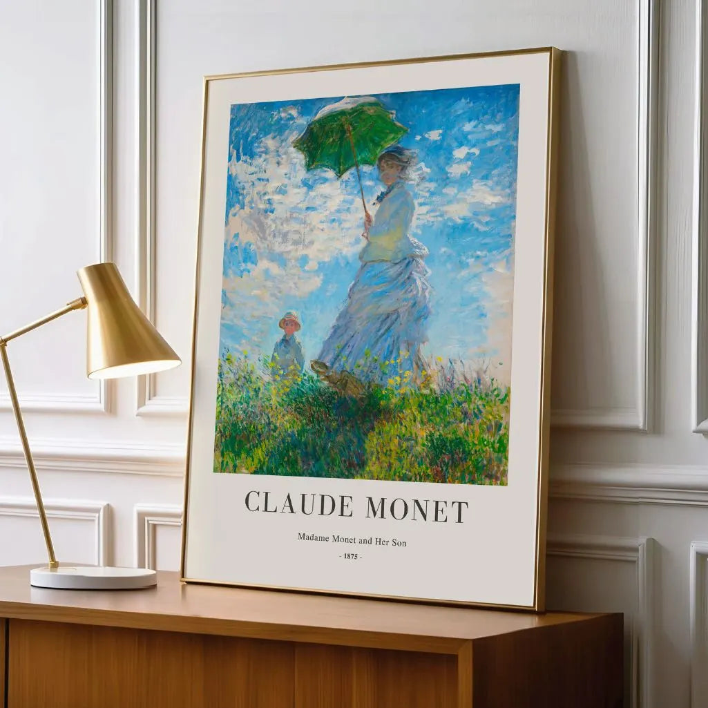 Claude Monet Madame Monet with Parasol Poster