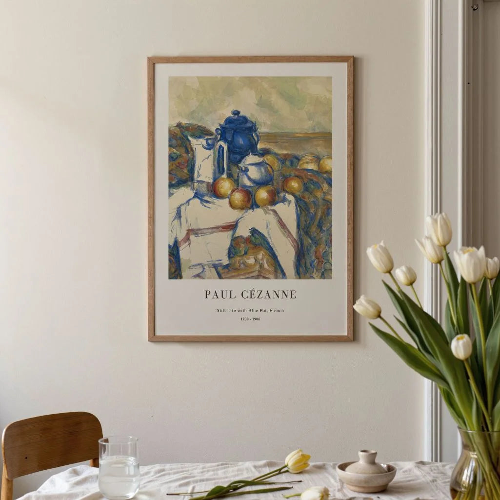 Paul Cézanne Still Life with Blue Pot Poster