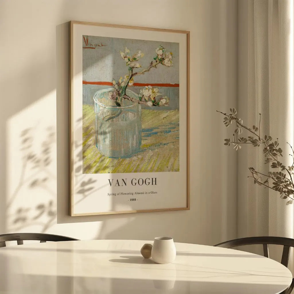 Vincent van Gogh Flowering Almond in Glass Poster