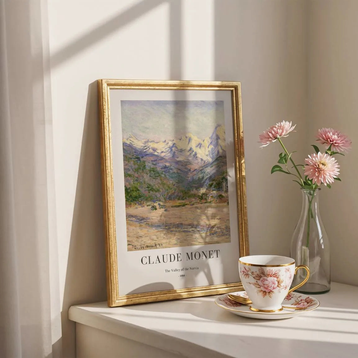 Monet The Valley of the Nervia Poster