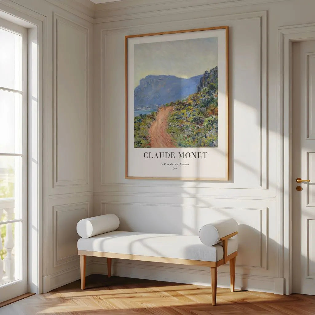 Claude Monet La Corniche near Monaco Poster