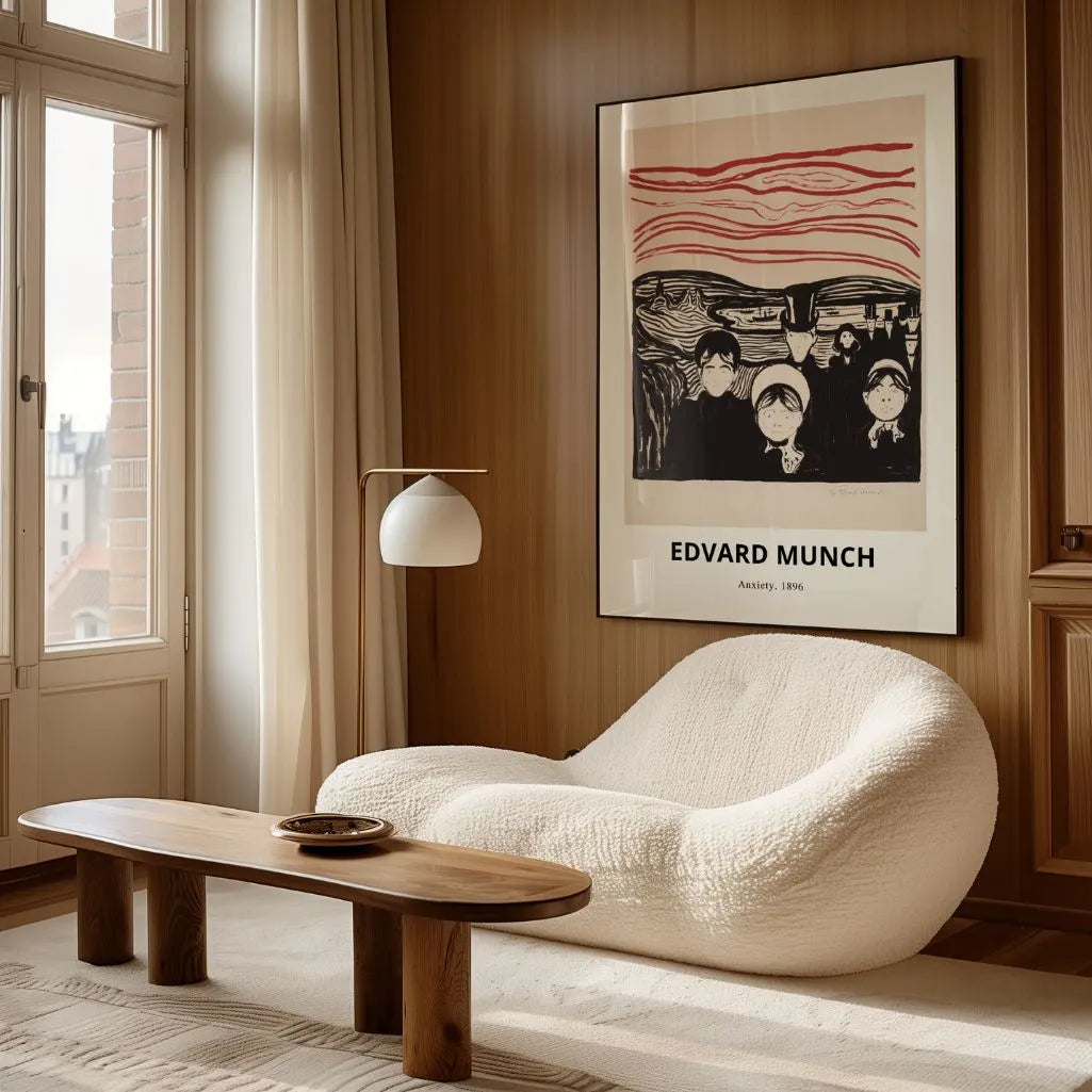Edvard Munch Anxiety 1896 Poster