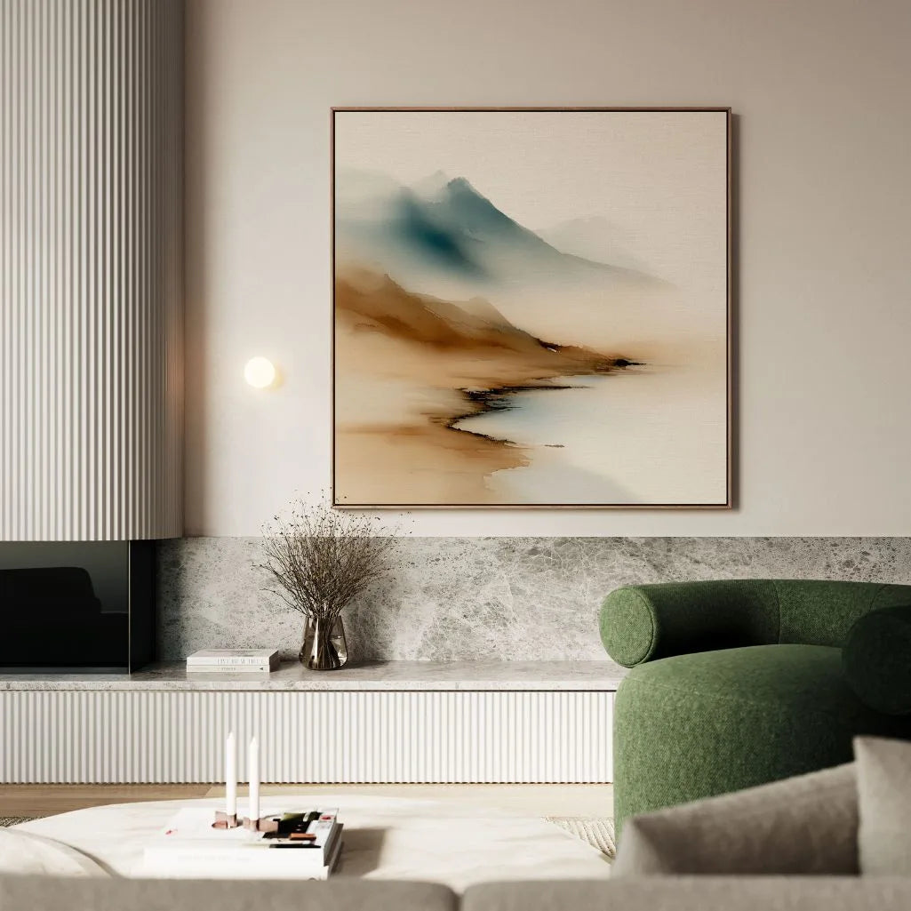 Framed Canvas Print Mountain Silence