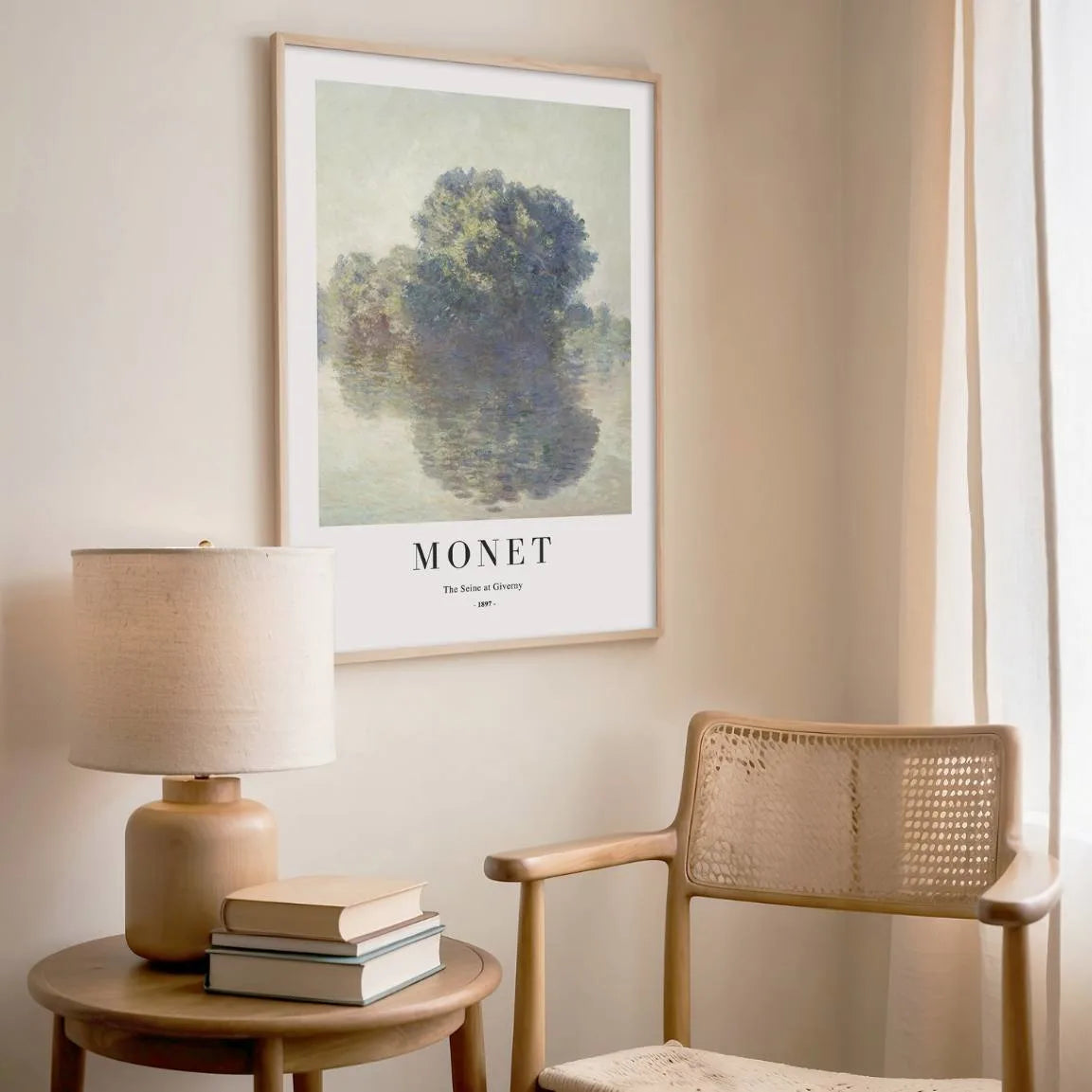 Monet Giverny Seine Reflection Poster