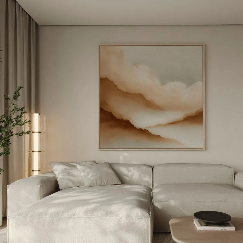 Framed Canvas Print Sand Mist