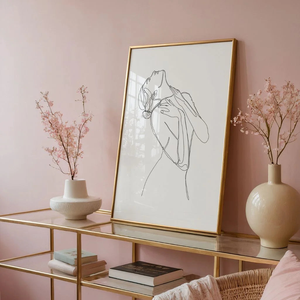 Line Art Sensual Figure Poster