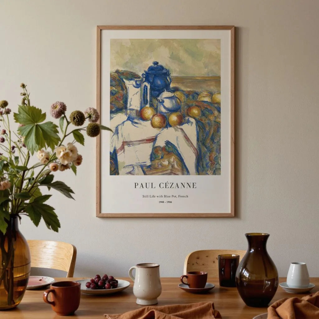 Paul Cézanne Still Life with Blue Pot Poster