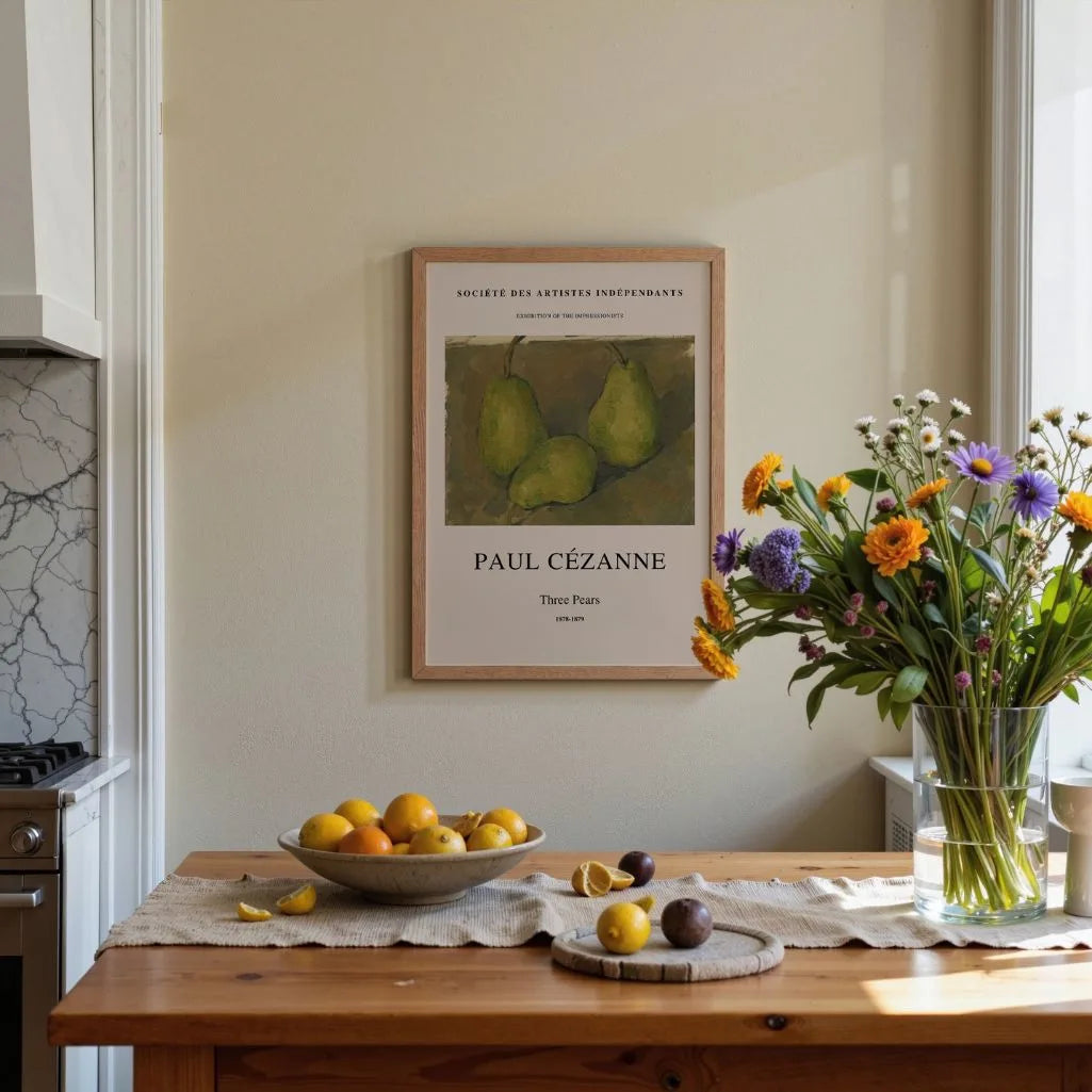 Paul Cézanne Three Pears Poster