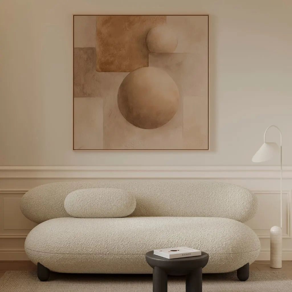 Framed Canvas Print Geometric Harmony