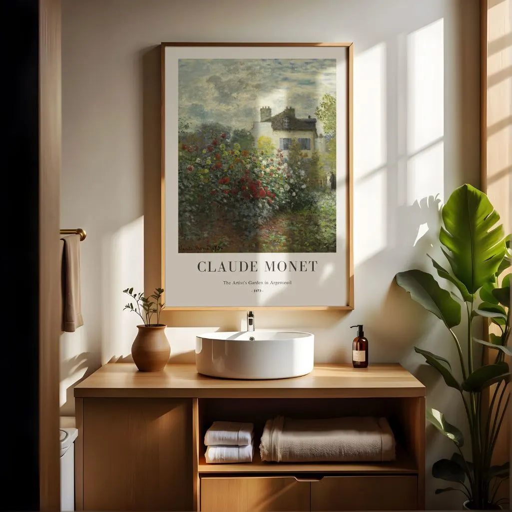 Claude Monet Argenteuil Garden Poster