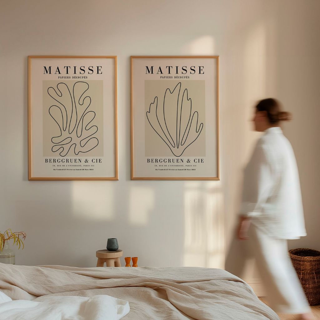 Henri Matisse Minimal Lines Poster Set of 2