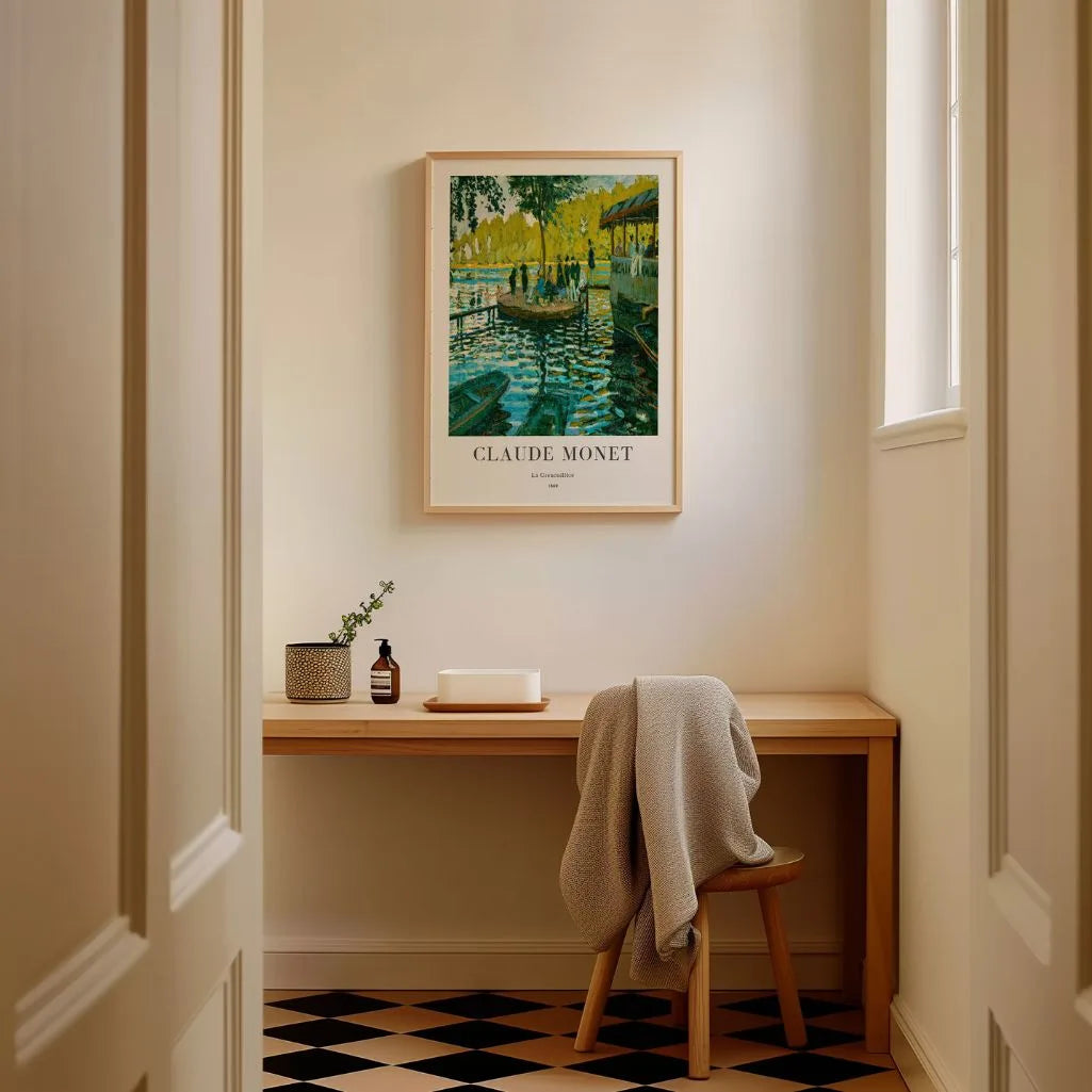 Monet La Grenouillère Riverside Poster
