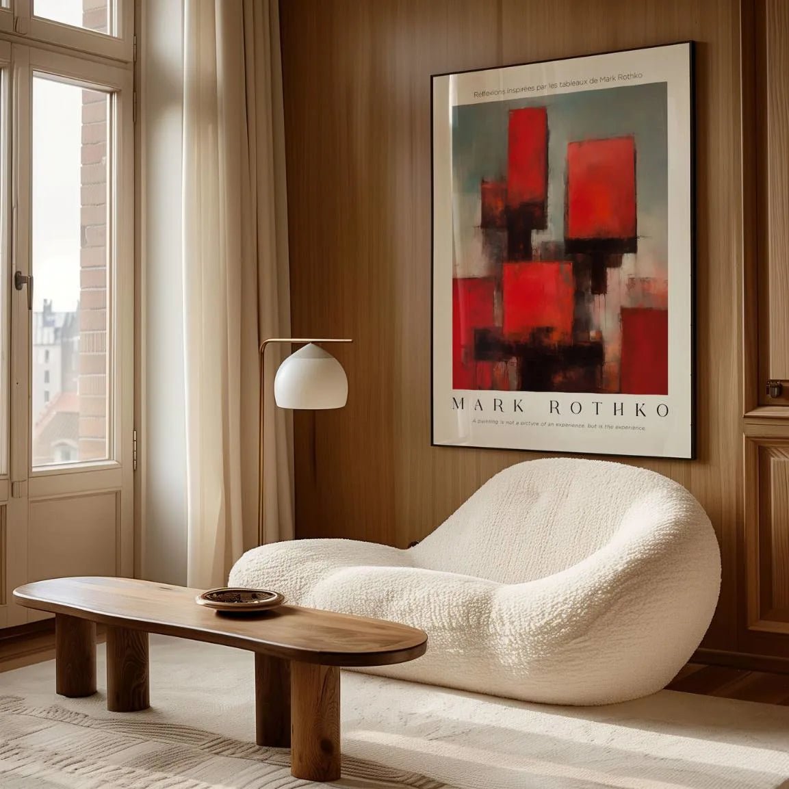 Rothko Red Structure Poster