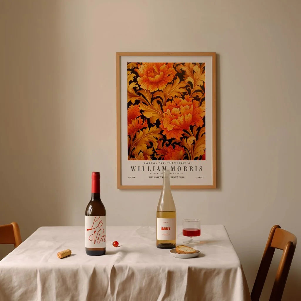 William Morris Golden Floral Poster