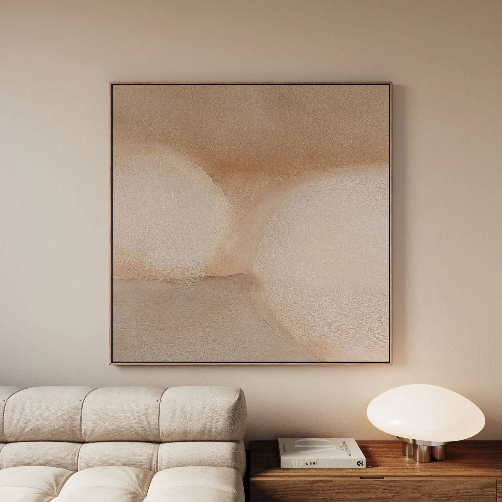 Framed Canvas Print Warm Texture