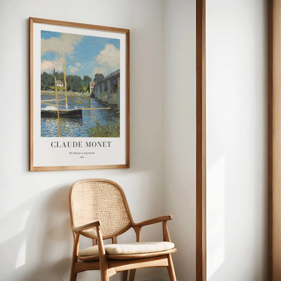 Claude Monet Argenteuil Bridge Summer Poster