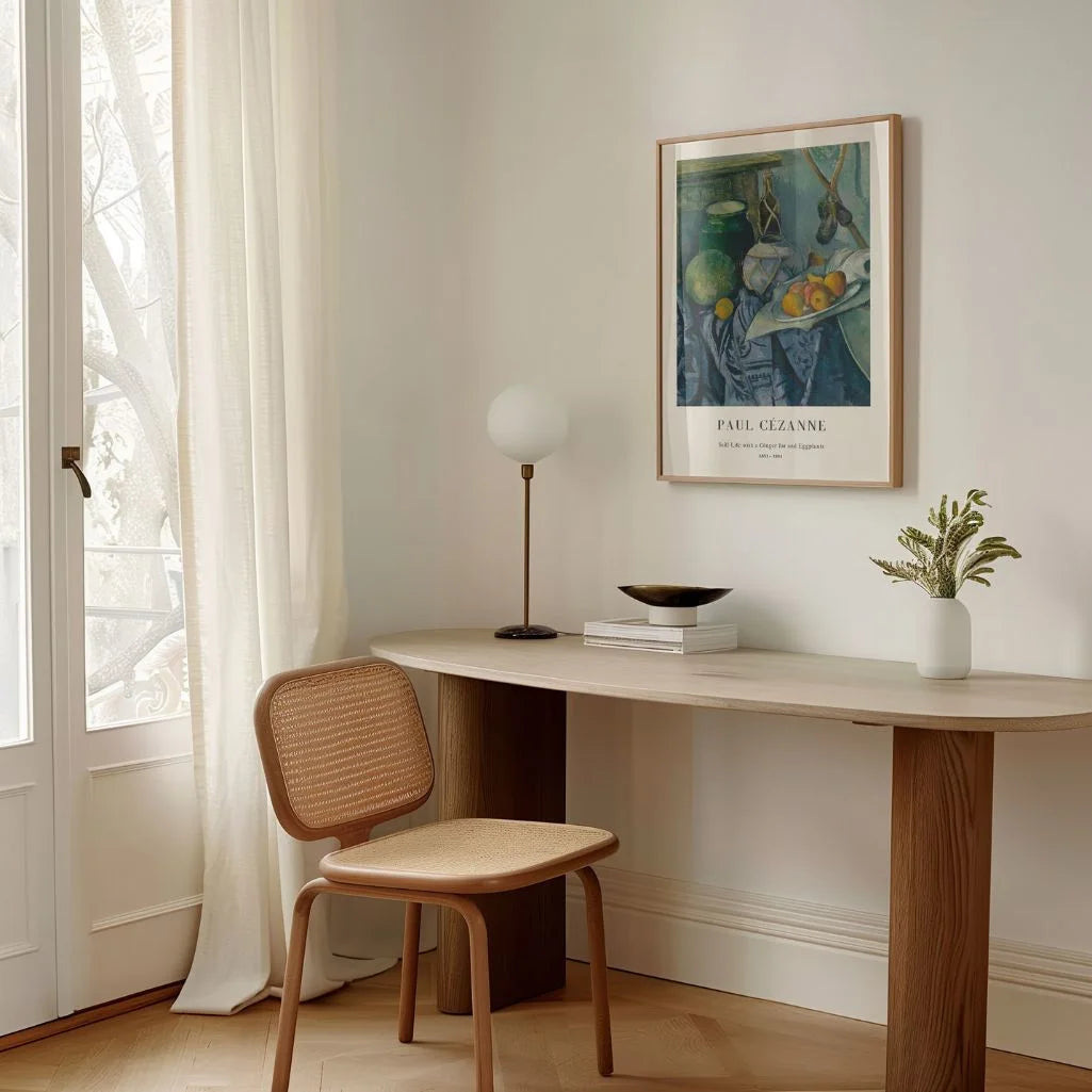 Paul Cézanne Ginger Jar and Eggplants Poster