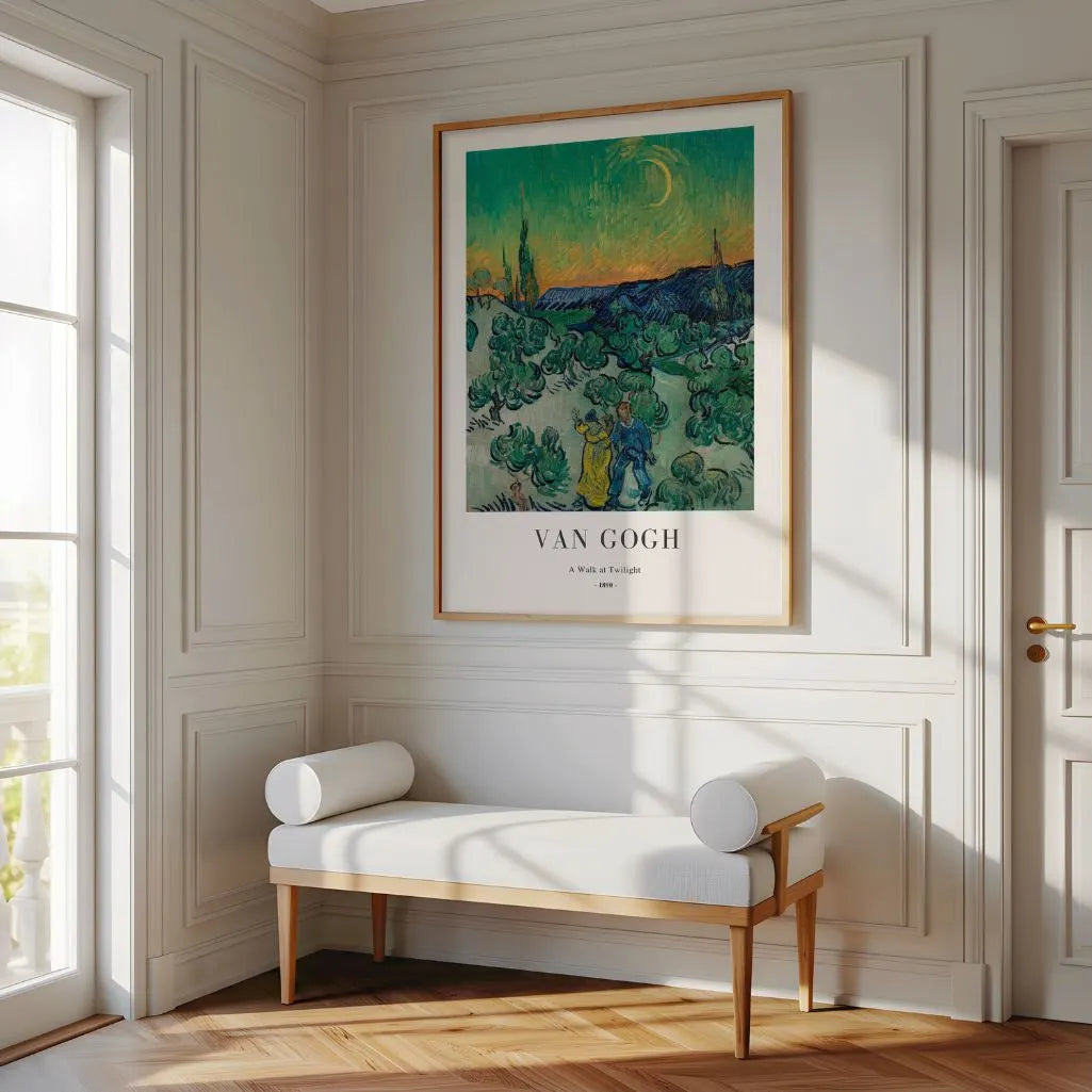 Vincent van Gogh A Walk at Twilight Poster