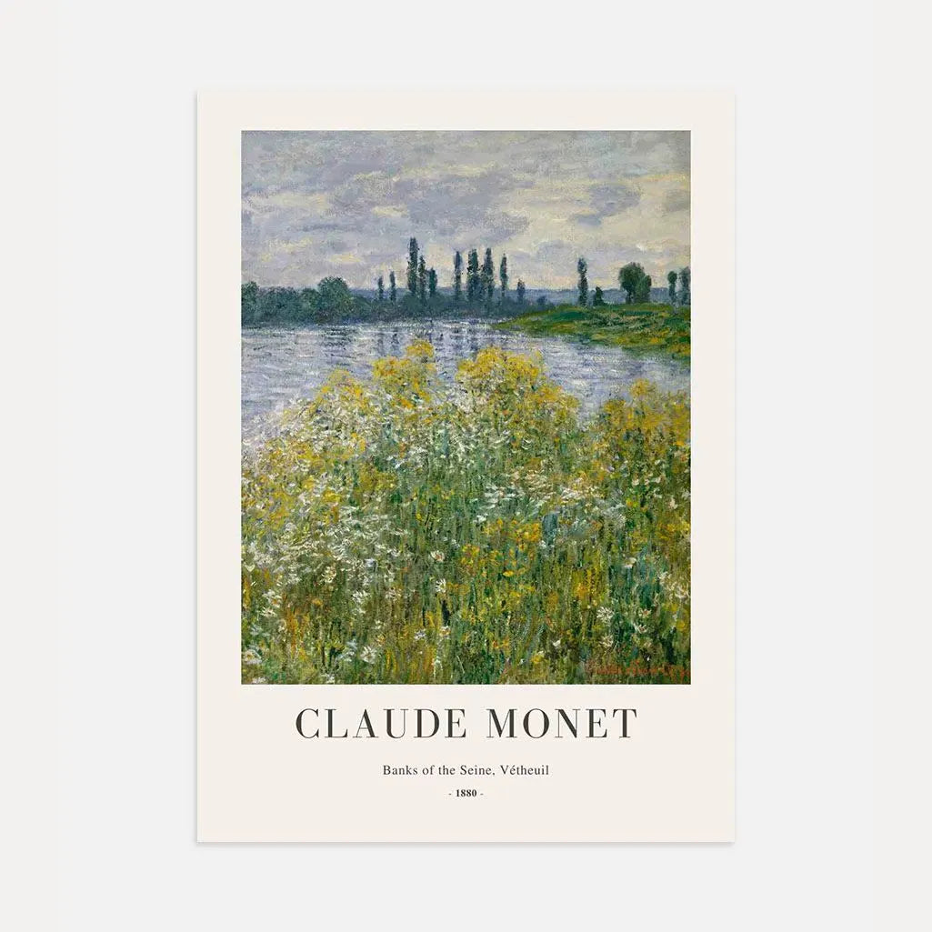 Monet Banks of the Seine Vetheuil Poster