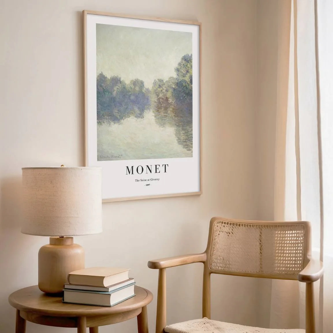 Monet The Seine at Giverny Poster