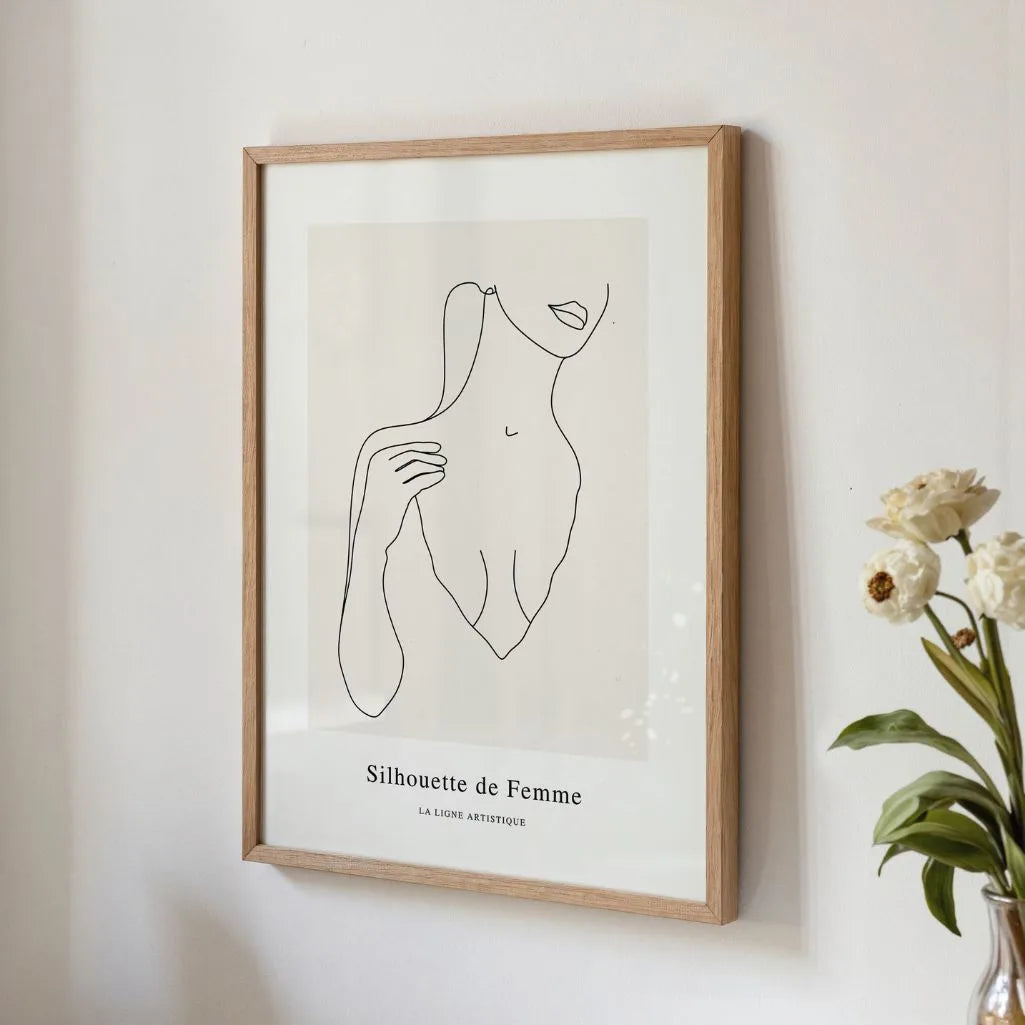 Line Art Subtle Femininity Poster
